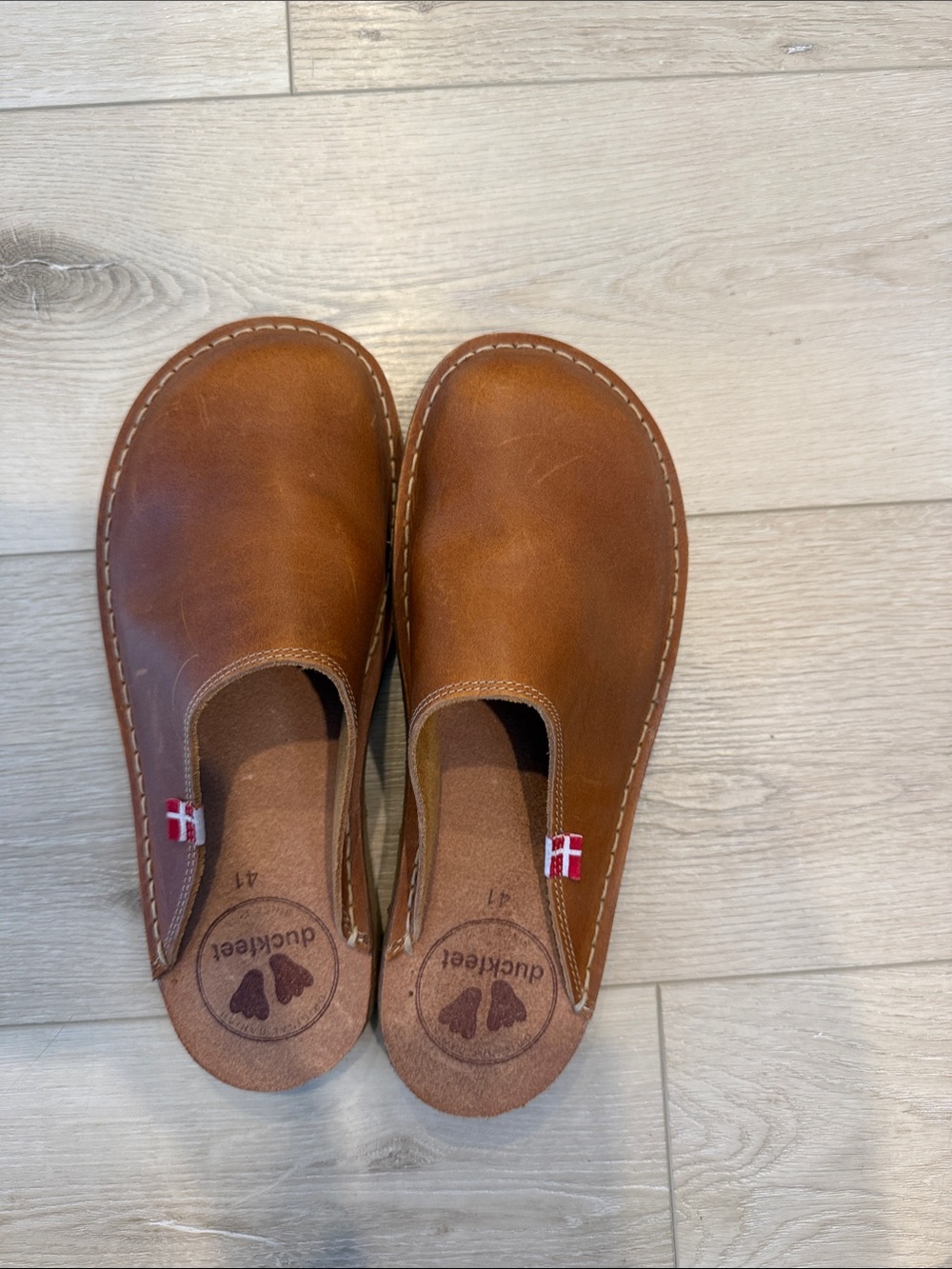 Duckfeet Women's Brown Leather Clogs - Slip-On Mules
